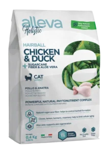 Alleva Holistic: Hairball Chicken & Duck + Sugarcane Fiber & Aloe Vera