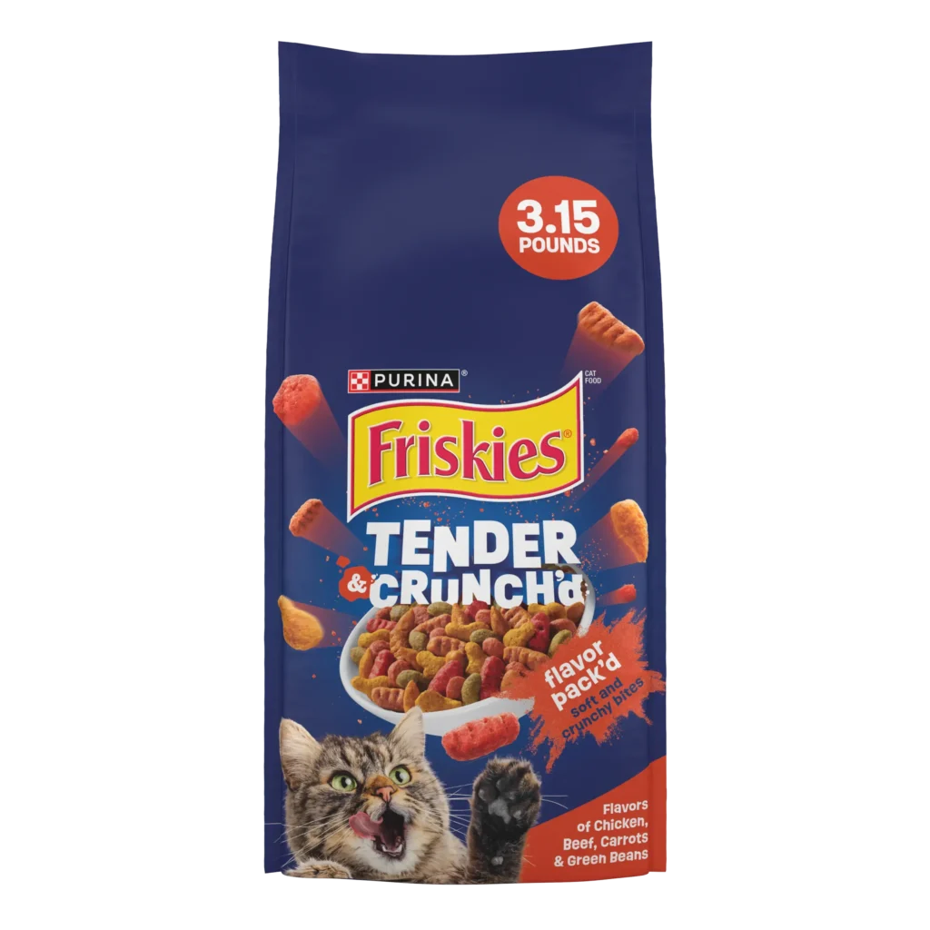 Friskies Tender & Crunchy Combo Dry Cat Food – Chicken & Beef – 16 Lb (2 Pack)