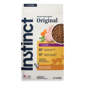 Instinct: Original Kibble for Kittens Chicken Recipe new Look