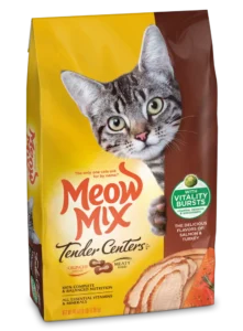 Meow Mix: Tender Centers Salmon & Turkey Flavors with Vitality Bursts