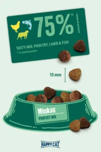 Happy Cat Minkas: Perfect Mix Poultry, Fish & Lamb Kibbles