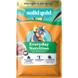 Solid Gold: Katz-N-Flocken - Everyday Nutrition - Lamb & Brown Rice Recipe with Pearled Barley Front new Look