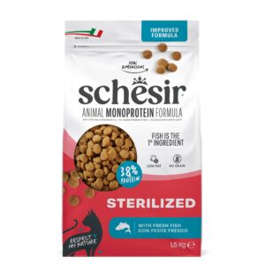 Schesir: Sterilized & Light - Sterilized Fish - 1_5kg